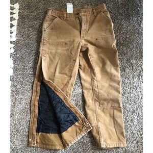 Carhartt quilt lined double front pants - 34